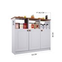 Ver imagem 4 de Mesa Bancada Balcão Ilha para Cozinha com 3 Portas e Nichos Divisor de Ambiente Veneza