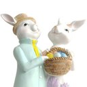 Ver imagem 2 de Casal de Coelhos Agnes e Gerard Decorativo 30x20cm
