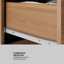 Ver imagem 6 de Guarda Roupa Casal 6 Portas com Espelho e 3 Gavetas York - Amêndola Touch