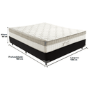 Ver imagem 3 de Cama Box Preto e Colchão King Best Bege Molas Ensacadas Casal Anjos