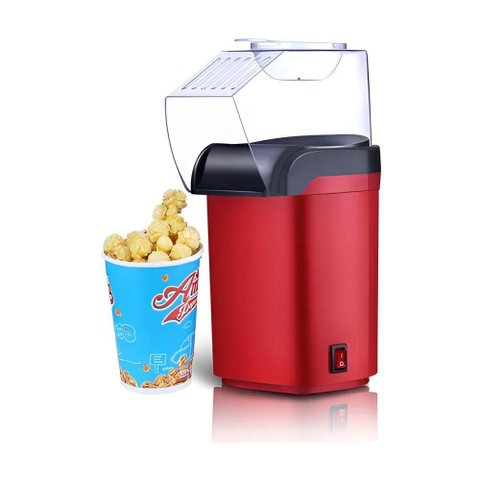 Pipoqueira Elétrica Olapam para Fazer Pipoca sem Óleo 1200W Vermelho 220V com Medidor