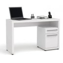 Ver imagem 2 de Escrivaninha Mesa Escritório para Notebook com Armário S970 1 Gaveta 120cm Branca