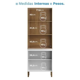 Paneleiro 4 Portas com Puxador Embutido Art - 5