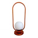 Ver imagem 5 de Abajur Luminaria de Mesa Moderno Oval com Globo 12cm Decoração Casa Sala Quarto Escritório