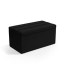 Ver imagem 1 de Calçadeira Baú Ursa 90 para Cama de Solteiro Z-005 Sued Preto Aradecor