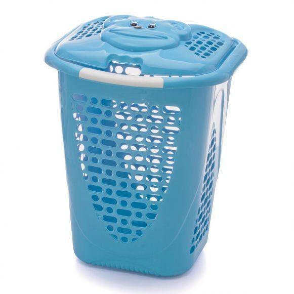 Cesto Telado Urso 50 Litros Adoleta Bebê - Azul - 1