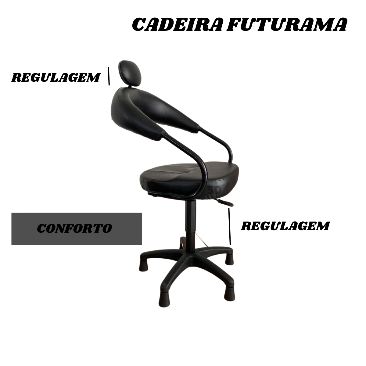 Kit Cadeira Salão Cabelereira + Lavatório de Cabelo Grande - 4