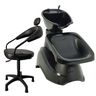 Kit Cadeira Salão Cabelereira + Lavatório de Cabelo Grande - 1