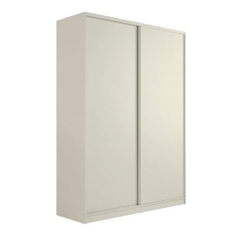 Guarda Roupa Solteiro 174cm com 2 Portas de Correr 100% Mdf Cor:luna