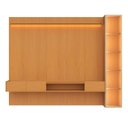 Ver imagem 2 de Painel para TV até 84 Polegadas com LED MDF 269cmx219cm Led e Cristaleira Nature Vitoria Regia YesCasa