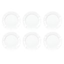 Ver imagem 2 de Kit 6 Pratos Rasos Nadir Figueiredo Pétala Vidro Floral Branco 25cm Duralex