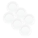 Ver imagem 1 de Kit 6 Pratos Rasos Nadir Figueiredo Pétala Vidro Floral Branco 25cm Duralex