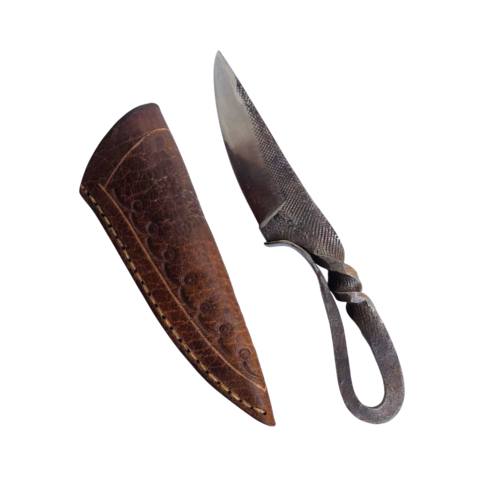 Faca Artesanal Aço Carbono Temperado de Lima Antiga