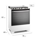 Ver mais imagens de Fogão Electrolux Fe5ib 5 Bocas com Tripla Chama e Acendimento Automático Branco
