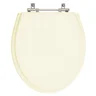 Assento Sanitario Poliester Ritz Creme para vaso Deca - 1