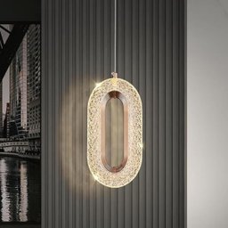 Pendente Orion Dourado Led 6w Bivolt Multitemperatura 3000k 4000k 6500k Metal e Acrílico Design Mode - 3