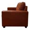 Ver imagem 5 de Sofá de Couro 2 Lugares Londres 151cm M06 Cor Conhaque com Brilho 457 - ADJ DECOR