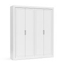 Ver imagem 2 de Jogo de Quarto Infantil com Guarda Roupa 4 Portas e Cômoda 4 Gavetas Tutto New Branco Soft - Matic M