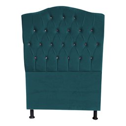 Cabeceira de Cama Box Solteiro 90 Cm Império Turquesa Dimazza Móveis - Água - 1