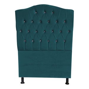 Cabeceira de Cama Box Solteiro 90 Cm Império Turquesa Dimazza Móveis - Água
