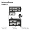 Ver imagem 3 de Armário de Cozinha Compacta 120 cm Preto Nice Madesa 05