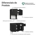 Ver imagem 4 de Armário de Cozinha Compacta 120 cm Preto Nice Madesa 05