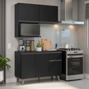 Ver imagem 1 de Armário de Cozinha Compacta 120 cm Preto Nice Madesa 05
