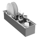 Ver imagem 7 de Calha Gourmet Canal Organizador Escorredor Inox 60cm Goldenx