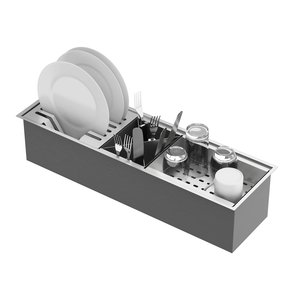 Calha Gourmet Canal Organizador Escorredor Inox 60cm Goldenx