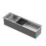 Calha Gourmet Canal Organizador Escorredor Inox 60cm Goldenx - 6