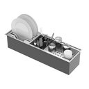Ver imagem 4 de Calha Gourmet Canal Organizador Escorredor Inox 60cm Goldenx