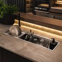 Ver imagem 1 de Calha Gourmet Canal Organizador Escorredor Inox 60cm Goldenx