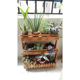 Jardineira de Chão, Suporte para Plantas, Floreira Madeira P13 - 1
