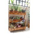 Ver imagem 3 de Jardineira de Chão, Suporte para Plantas, Floreira Madeira P13