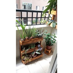 Jardineira de Chão, Suporte para Plantas, Floreira Madeira P13 - 4