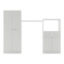 Ver imagem 4 de Quarto Infantil Completo com Berço e Armários Gominha Multimóveis Bb2869 Branco