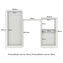 Ver imagem 3 de Quarto Infantil Completo com Berço e Armários Gominha Multimóveis Bb2869 Branco