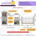 Ver imagem 7 de Quarto Infantil Completo com Berço e Armários Gominha Multimóveis Bb2869 Branco