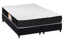 Ver imagem 1 de Cama Box Queen: Colchão Espuma D33 Castor Black e White Double Face + Base Crc Suede Black(158x198