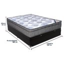 Ver imagem 4 de Cama Box Baú Preto Ortobom Molas Ensacadas Viúvo