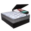 Ver imagem 1 de Cama Box Baú Preto Ortobom Molas Ensacadas Viúvo