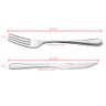 Jogo Garfo Faca Aço Inox 24 Peças Bar Restaurante Buffet - 6