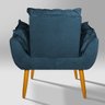 Poltrona Decorativa Opala Sala de Estar:azul-marinho - 5