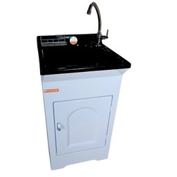 Gabinete em Plástico Abs com Tanque Fibra 20l e Torneira de Mesa - 1
