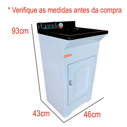Gabinete em Plástico Abs com Tanque Fibra 20l e Torneira de Mesa - 2