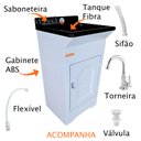 Ver imagem 3 de Gabinete em Plástico Abs com Tanque Fibra 20l e Torneira de Mesa