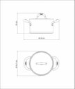 Ver imagem 4 de Caçarola Tramontina Duo Silicone Funda em Aço Inox Fundo Triplo com Tampa e Alças em Silicone 16 cm