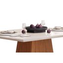 Ver mais imagens de Conjunto: Mesa Sala Jantar Dulce C/ Tampo Madeirado C/ Vidro Reto 120x90cm e 4 Cadeiras Lia Freijo/