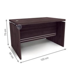 Mesa para Escritório Secretária 3120 Office 122cm Kappesberg Carvalho - 4