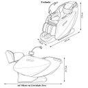 Ver imagem 7 de Poltrona de Massagem 3D Atlas Tela LCD Touch Carregamento Indução com Gravidade Zero Aquecimento e B
